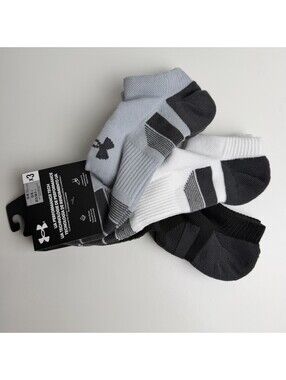 Under Armour Performance Tech No Show Socks 3 Pack Men’s XL 13-16